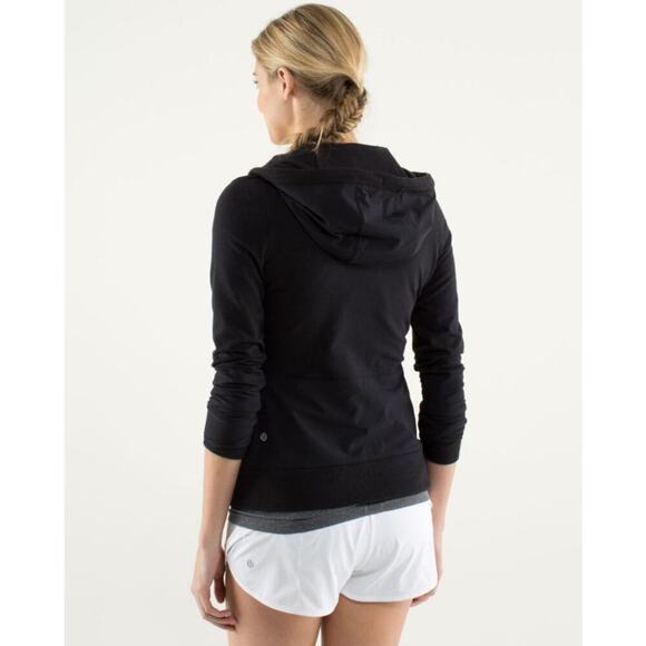 Lululemon Women’s Voyage Hoodie - Black - Full Zip - Thumb Holes - 6 - Picture 2 of 7